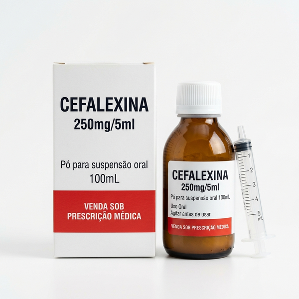 Cefalexina 250mg/5ml Pó para Suspensão Oral 100ml